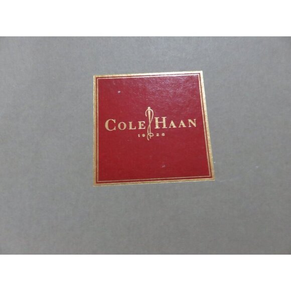 Cole Haan Chocolate Bamboo Italian Leather Center Weave Moccasin Driver Loafers - Picture 10 of 11